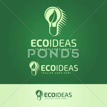Ecology Ideas Logotype Stock Illustration