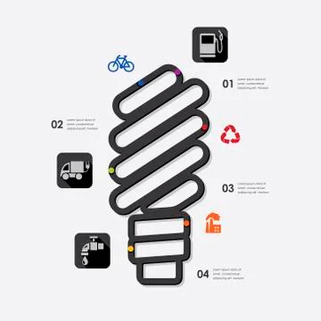 Ecology infographic Stock Illustration