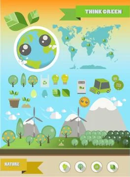Ecology Infographic Stock Illustration