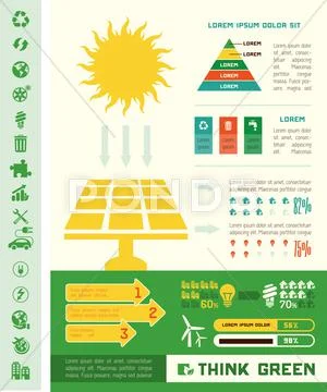 Ecology Infographic Template. Stock Illustration