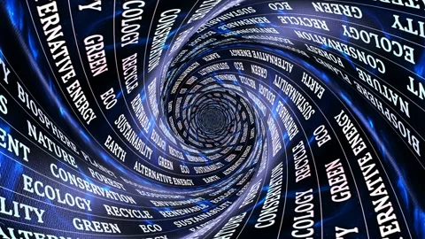 ECOLOGY Keywords Animation, Background, Loop Stock Footage 291863213