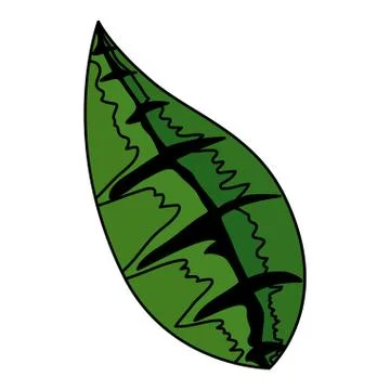 Ecology leaf isolated icon Stock Illustration
