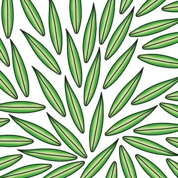 Ecology leafs plants natural pattern background Illustrazione stock