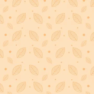 Ecology leafs plants pattern background Stock Illustration