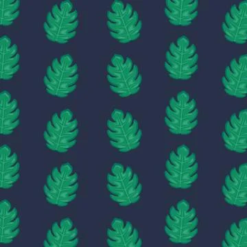 Ecology leafs plants pattern Illustrazione stock