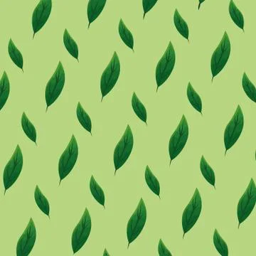 Ecology leafs plants pattern 스톡 일러스트