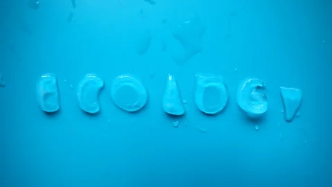 Ecology protection concept. Reverse clip. Eco friendly system. Organic ice water 스톡 동영상 128235655