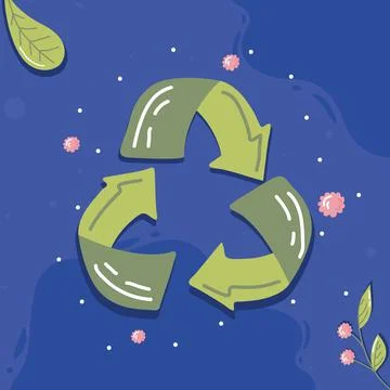 Ecology recycle arrows Stock Illustration
