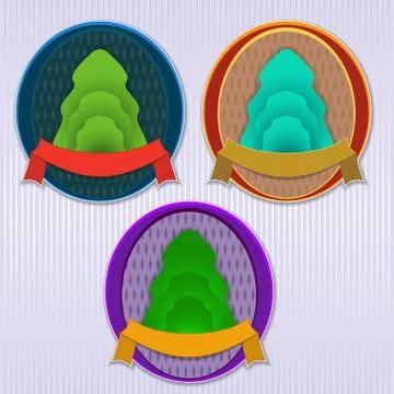 Ecology retro vector badge Stock Illustration
