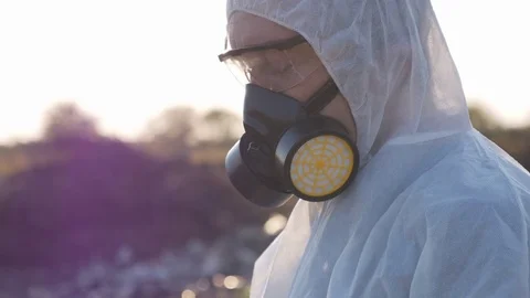 Ecology specialist on a field work Stock Footage 81444794