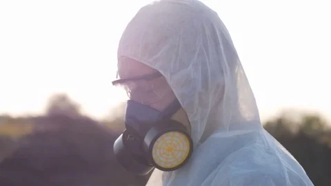 Ecology specialist on a field work Stock Footage 81445400