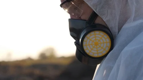 Ecology specialist on a field work Stock Footage 81459941
