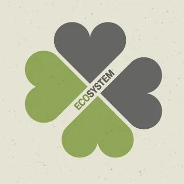 Ecology symbol concept, vector Stockillustratie