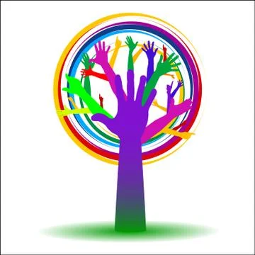 Ecology tree  Stock Illustration