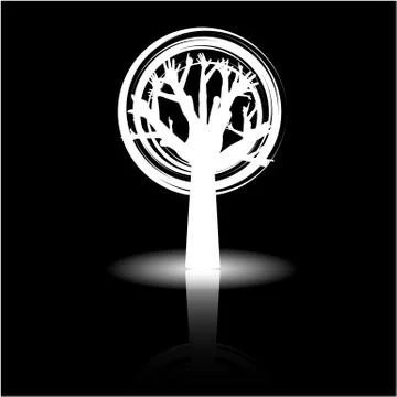 Ecology tree Stock Illustration