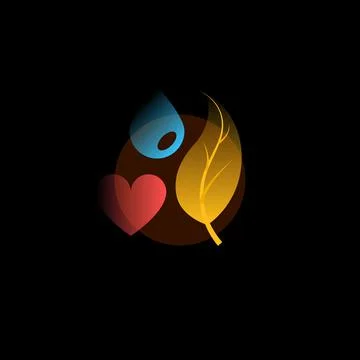 Ecology. Vector icon in gradient style. Editable illustration Stock Illustration