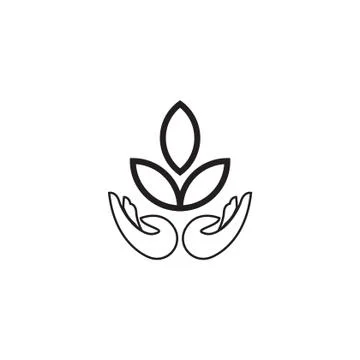 Ecology vector icon logo design Stock Illustration