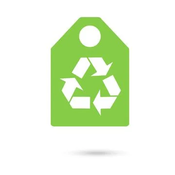 Ecology Vector Price Tag. Vector illustration. Stock Illustration