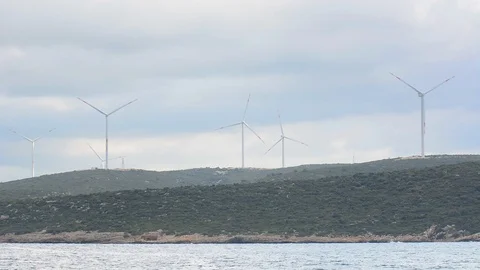 Ecology Wind Energy Stock Footage 95391883