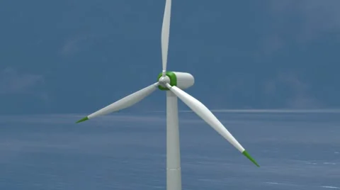 Ecology wind turbines Video stock 8835687