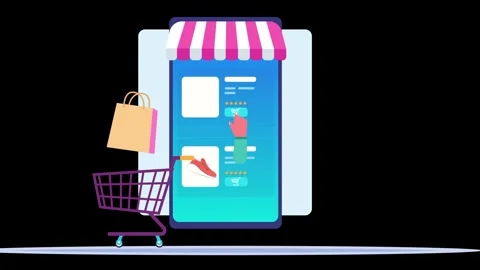 Ecommerce 2d Animation Video. Stock Footage 277078209