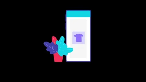 Ecommerce 2d animation video Stock Footage 294208772