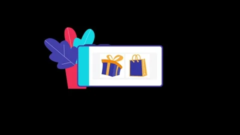 Ecommerce 2d animation video Stock Footage 294208774