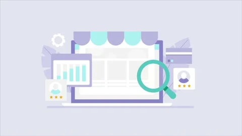 ECommerce Marketing Animation Stock Footage 224444369