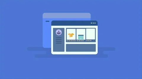 ECommerce, Online Sales analytics dashboard with data. Video stock 336596510