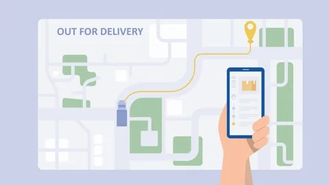 Ecommerce package delivery process animation Stock Footage 240327489