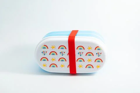 Ecommerce product white background for web, lunchboxes and stackable containers. Stock Photos