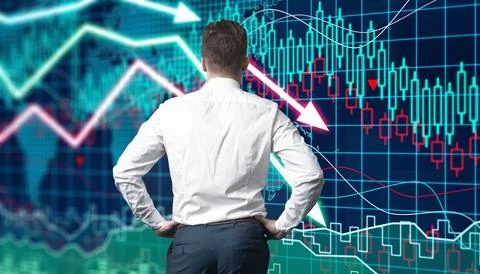 Econimical crisis concept. Spread in the world, economy is down. 3d illustr.. Stock Illustration