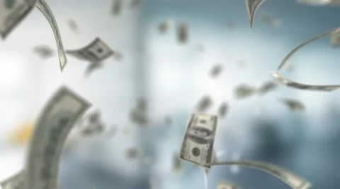 Economic Background With a Dollars Stock-Footage 68762792