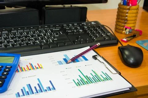 Economic chart Stock Photos