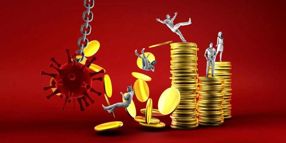 Economic Devastation Stock Illustration
