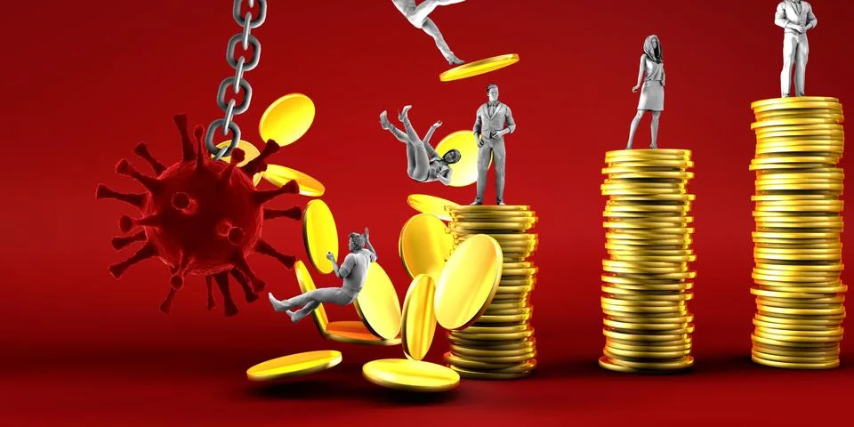 Economic Devastation Stock Illustration