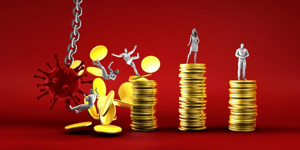 Economic Devastation Stock Illustration