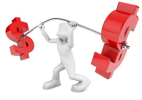 Economic effort Stock Illustration