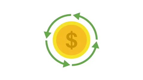 Economic floating hovering 2d Animation with Alpha Matte Stock Footage 345858974