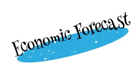 Economic Forecast rubber stamp Stock Illustration