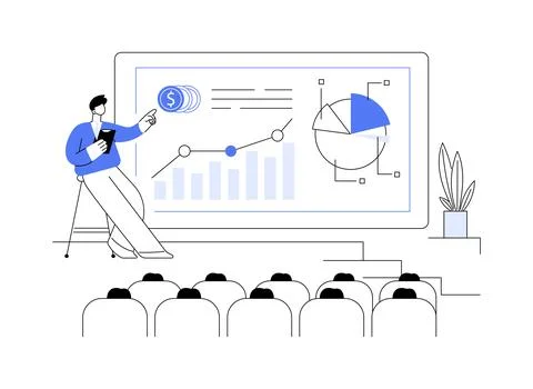 Economic forecasting abstract concept vector illustration. Stock Illustration