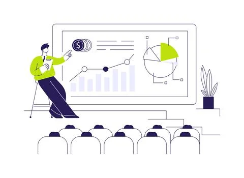 Economic forecasting abstract concept vector illustration. Stock Illustration
