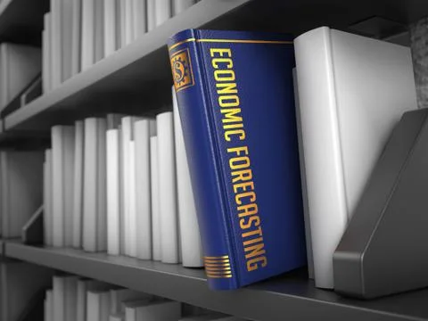 Economic Forecasting - Title of Book. Stock Illustration