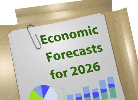 Economic Forecasts for 2026 concept Stock Illustration