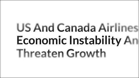 Economic instability in headlines Stock Footage 308820414