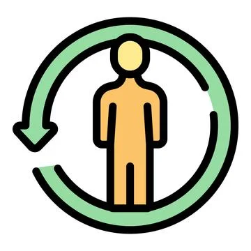 Economic population icon vector flat 스톡 일러스트
