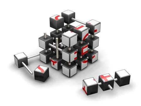 Economic puzzle Stock Illustration