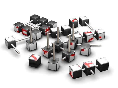 Economic puzzle Stock Illustration