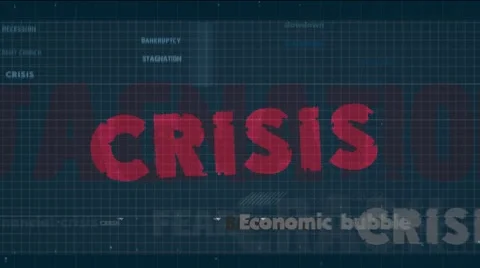Economic Recession Words Stock Footage 59854875