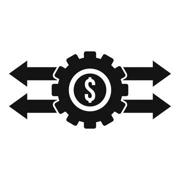 Economic restructuring icon, simple style Stock Illustration